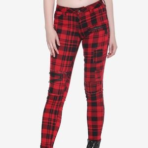 Hot Topic Plaid Jeans
